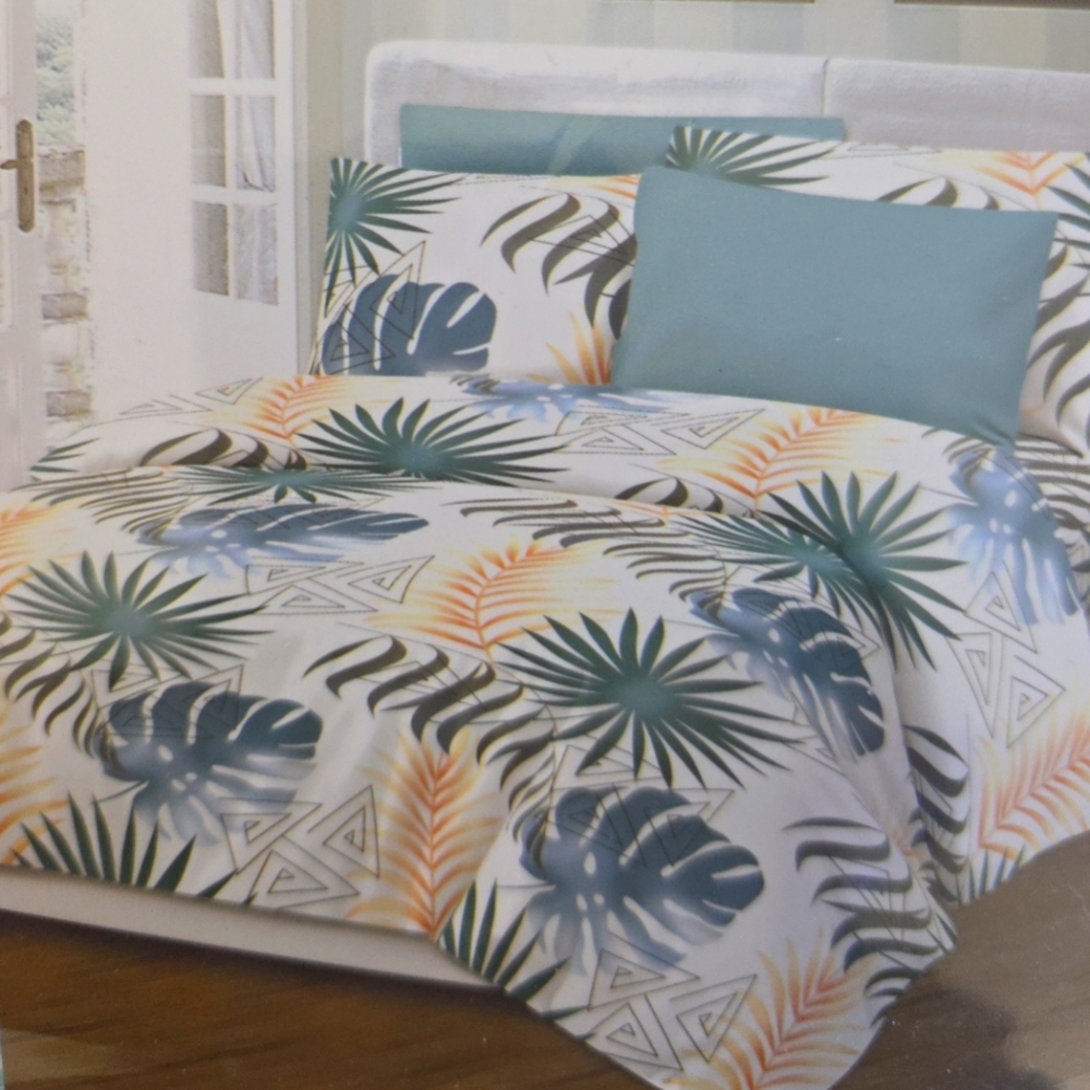 Mrs BELLA HOME 1800 KING SIZE SERIES SHEET 6 SET FLORAL WRINKLE FREE 100% FABRIC